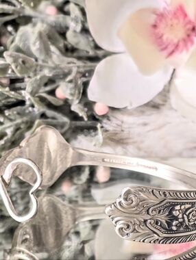 Open Cuff Bracelet Hand Made from a 1940 Sterling Milburn Rose Fork